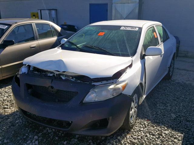 2T1BU4EE7AC525797 - 2010 TOYOTA COROLLA BA WHITE photo 2