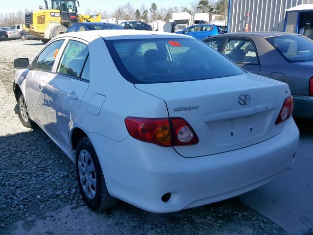 2T1BU4EE7AC525797 - 2010 TOYOTA COROLLA BA WHITE photo 3