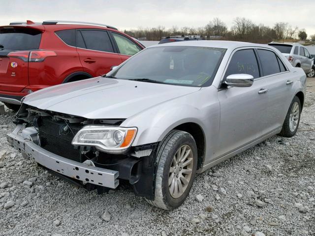 2C3CCAAG5CH206201 - 2012 CHRYSLER 300 SILVER photo 2