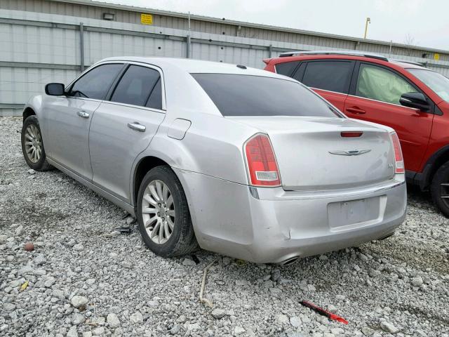 2C3CCAAG5CH206201 - 2012 CHRYSLER 300 SILVER photo 3