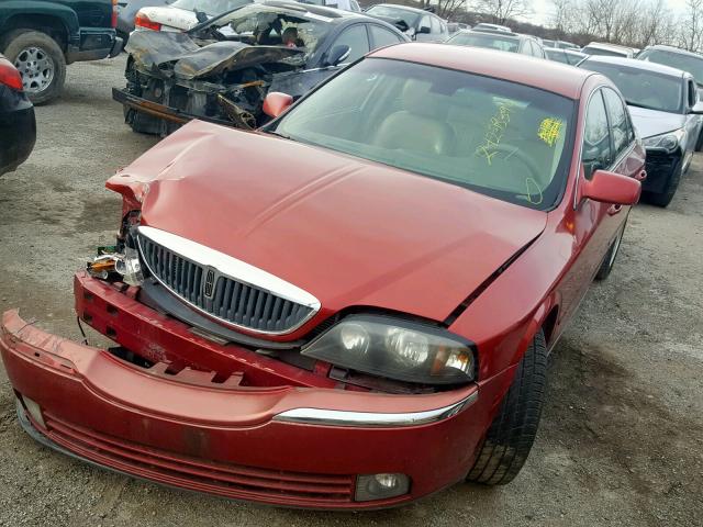 1LNHM86S55Y641034 - 2005 LINCOLN LS RED photo 2