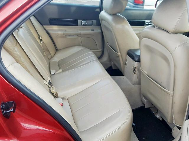 1LNHM86S55Y641034 - 2005 LINCOLN LS RED photo 6
