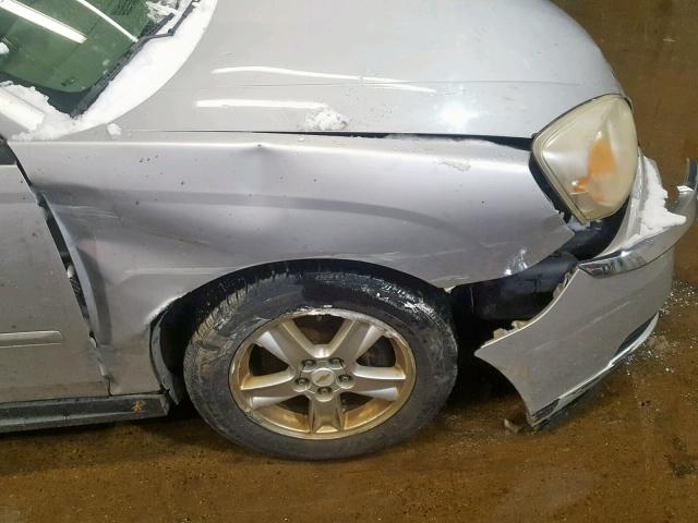 1G1ZT62885F186565 - 2005 CHEVROLET MALIBU MAX ვერცხლისფერი ფოტო 9