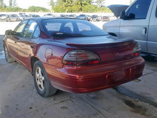 1G2WK52J12F129019 - 2002 PONTIAC GRAND PRIX MAROON photo 3