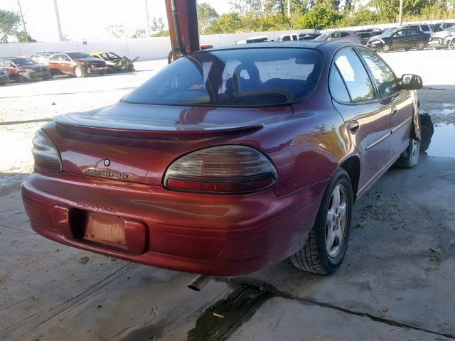 1G2WK52J12F129019 - 2002 PONTIAC GRAND PRIX MAROON photo 4