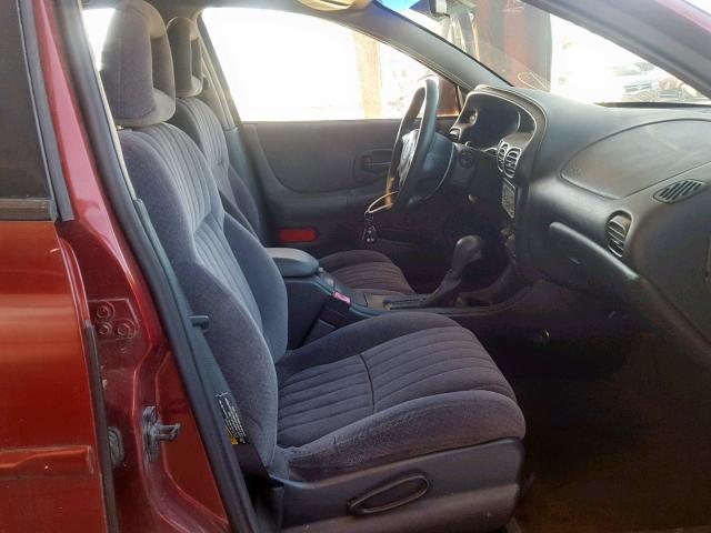 1G2WK52J12F129019 - 2002 PONTIAC GRAND PRIX MAROON photo 5