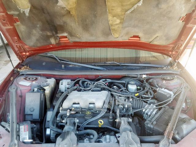 1G2WK52J12F129019 - 2002 PONTIAC GRAND PRIX MAROON photo 7