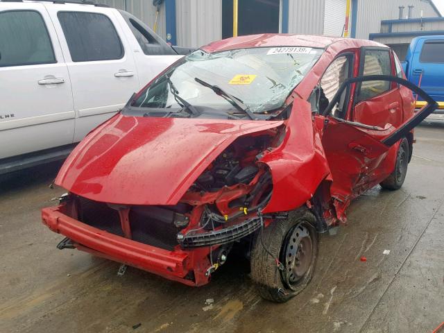 JHMGD37418S073244 - 2008 HONDA FIT RED photo 2