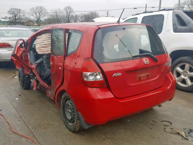 JHMGD37418S073244 - 2008 HONDA FIT RED photo 3