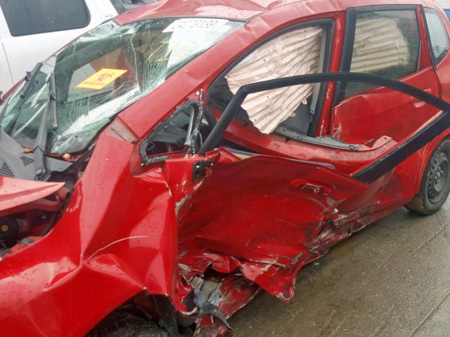 JHMGD37418S073244 - 2008 HONDA FIT RED photo 9