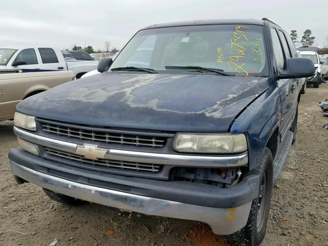 1GNEC16Z34J206106 - 2004 CHEVROLET SUBURBAN C BLUE photo 2