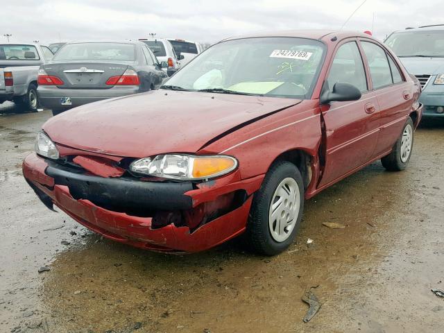 3FAFP13PX1R126300 - 2001 FORD ESCORT RED photo 2