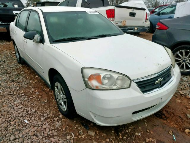 1G1ZS58F07F216065 - 2007 CHEVROLET MALIBU LS WHITE photo 1