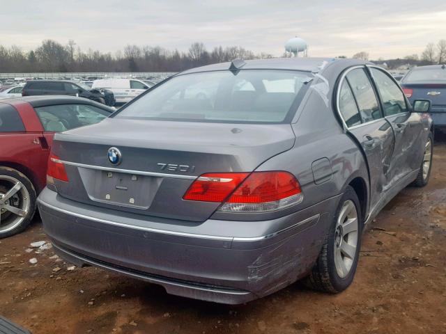 WBAHL83546DT05628 - 2006 BMW 750 I GRAY photo 4