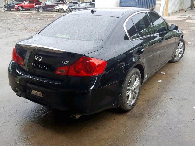 JN1DV6AP0CM811606 - 2012 INFINITI G25 BASE BLACK photo 4