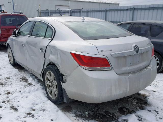 1G4GC5GD8BF351780 - 2011 BUICK LACROSSE C SILVER photo 3