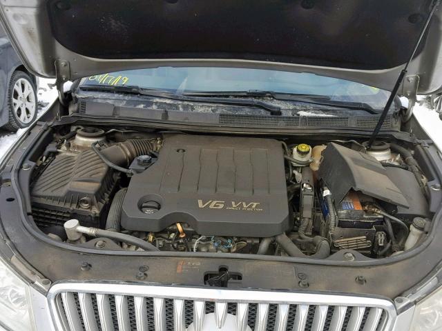 1G4GC5GD8BF351780 - 2011 BUICK LACROSSE C SILVER photo 7