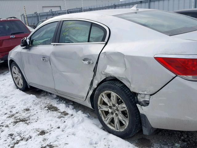 1G4GC5GD8BF351780 - 2011 BUICK LACROSSE C SILVER photo 9