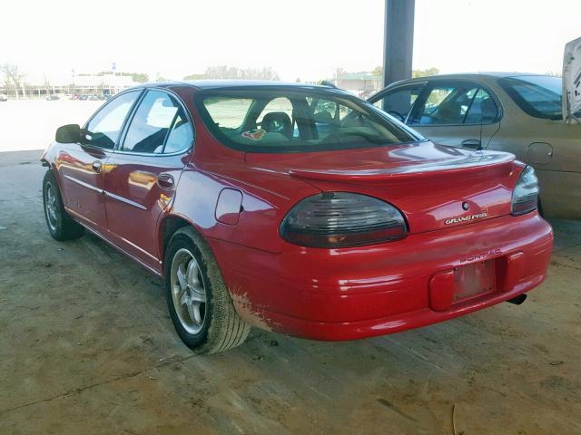 1G2WJ52K1XF246392 - 1999 PONTIAC GRAND PRIX RED photo 3