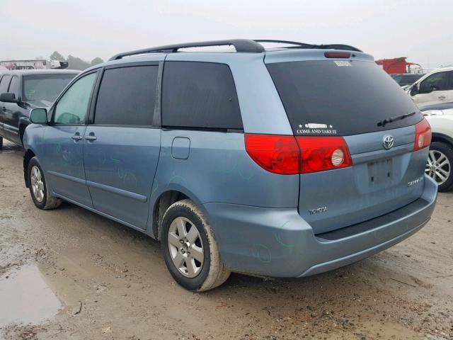 5TDZK22C17S090383 - 2007 TOYOTA SIENNA XLE BLUE photo 3