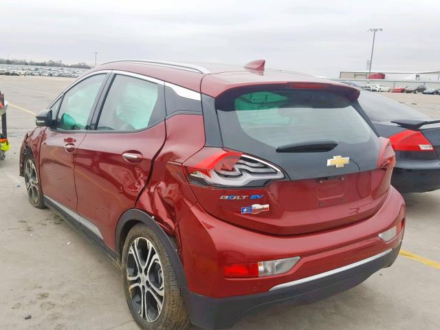 1G1FX6S08H4182985 - 2017 CHEVROLET BOLT EV PR RED photo 3