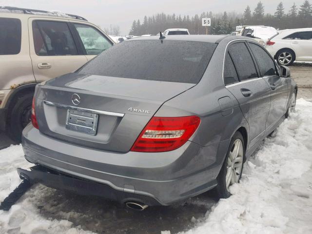 WDDGF8FB4CA686018 - 2012 MERCEDES-BENZ C 250 4MAT GRAY photo 4