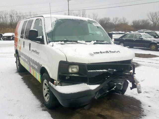 1GCSGAFX4D1187449 - 2013 CHEVROLET EXPRESS G1 WHITE photo 1