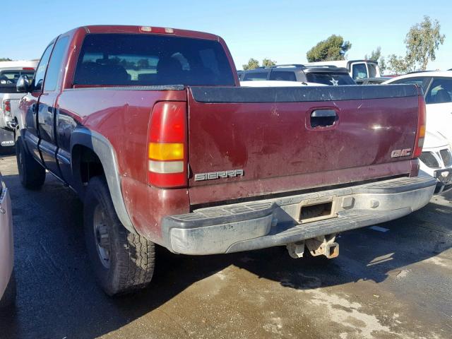 1GTGK29U11Z252198 - 2001 GMC NEW SIERRA RED photo 3