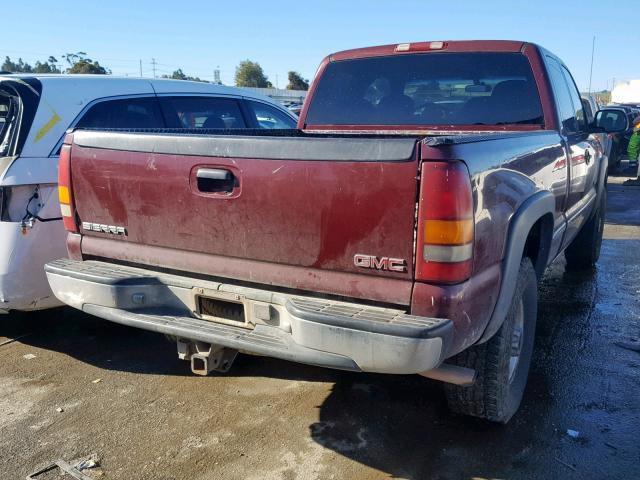 1GTGK29U11Z252198 - 2001 GMC NEW SIERRA RED photo 4