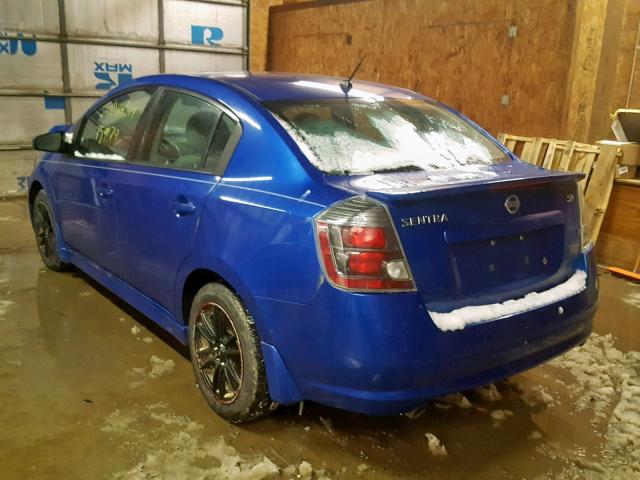 3N1AB6AP4BL644140 - 2011 NISSAN SENTRA 2.0 BLUE photo 3