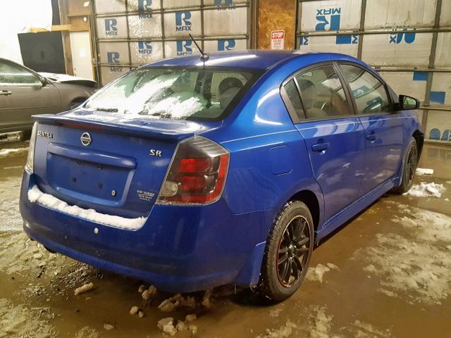 3N1AB6AP4BL644140 - 2011 NISSAN SENTRA 2.0 BLUE photo 4