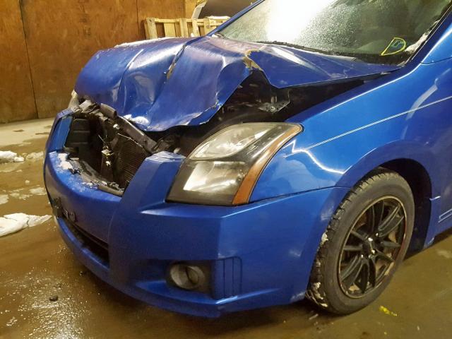 3N1AB6AP4BL644140 - 2011 NISSAN SENTRA 2.0 BLUE photo 9