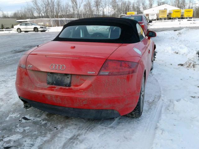 TRUWFAFK8A1018707 - 2010 AUDI TT PREMIUM RED photo 4