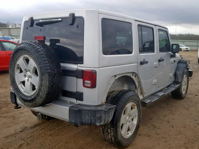 1J4BA5H10BL576747 - 2011 JEEP WRANGLER U SILVER photo 4