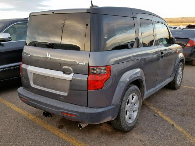 5J6YH2H78AL005711 - 2010 HONDA ELEMENT EX GRAY photo 4