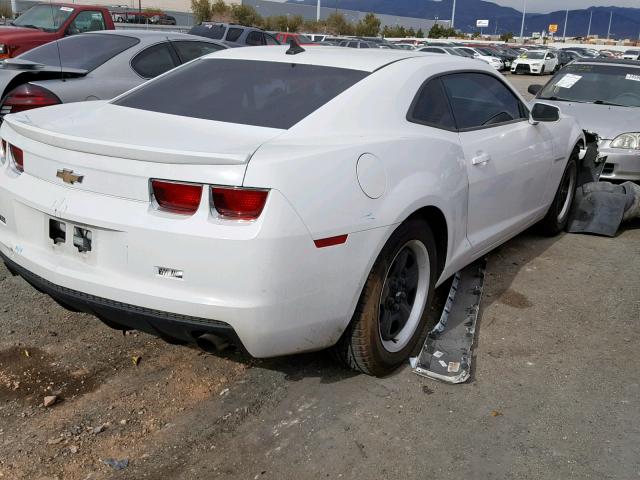 2G1FE1E3XC9207857 - 2012 CHEVROLET CAMARO LS WHITE photo 4