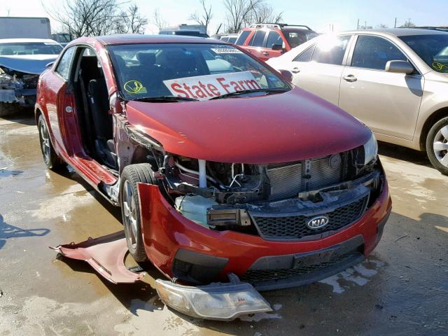 KNAFU6A23A5117025 - 2010 KIA FORTE EX RED photo 1