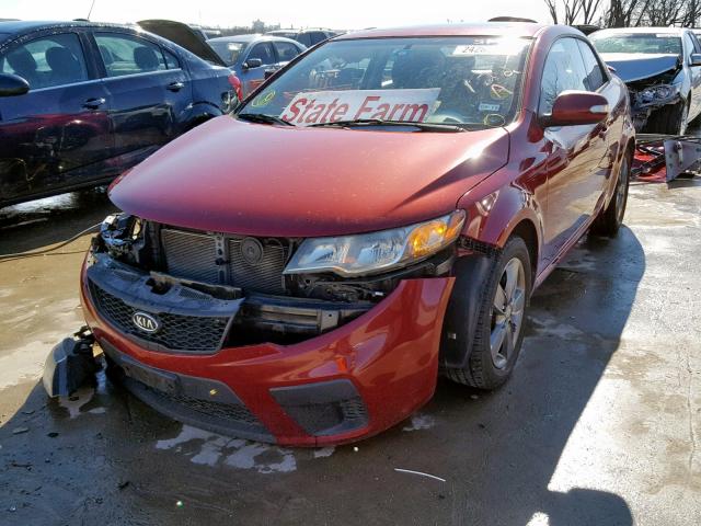 KNAFU6A23A5117025 - 2010 KIA FORTE EX RED photo 2