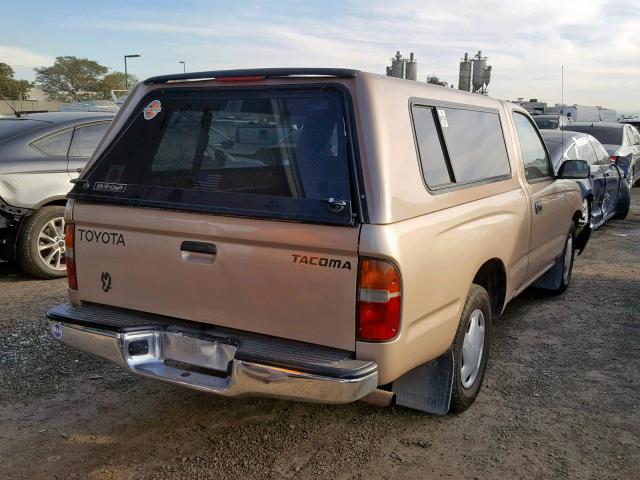 4TANL42N4WZ074194 - 1998 TOYOTA TACOMA BEIGE photo 4