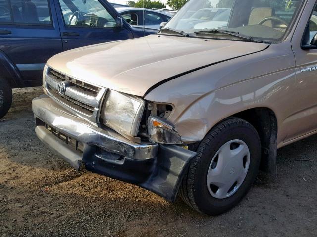 4TANL42N4WZ074194 - 1998 TOYOTA TACOMA BEIGE photo 9