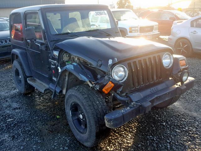 1J4FA49S8YP782323 - 2000 JEEP WRANGLER / BLACK photo 1