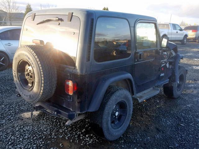 1J4FA49S8YP782323 - 2000 JEEP WRANGLER / BLACK photo 4