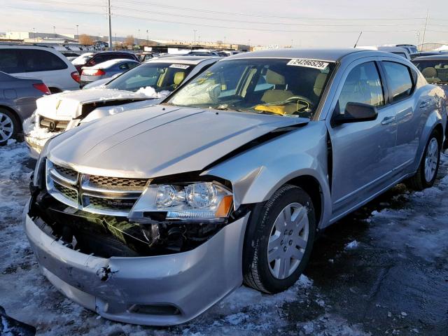 1B3BD4FB9BN528690 - 2011 DODGE AVENGER EX SILVER photo 2