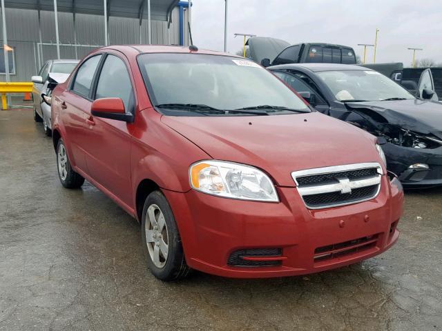 KL1TD5DE8BB184803 - 2011 CHEVROLET AVEO LS RED photo 1