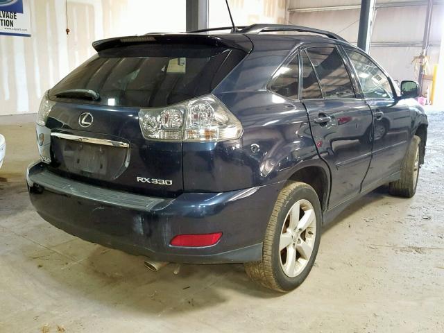 JTJHA31U060105954 - 2006 LEXUS RX 330 BLUE photo 4