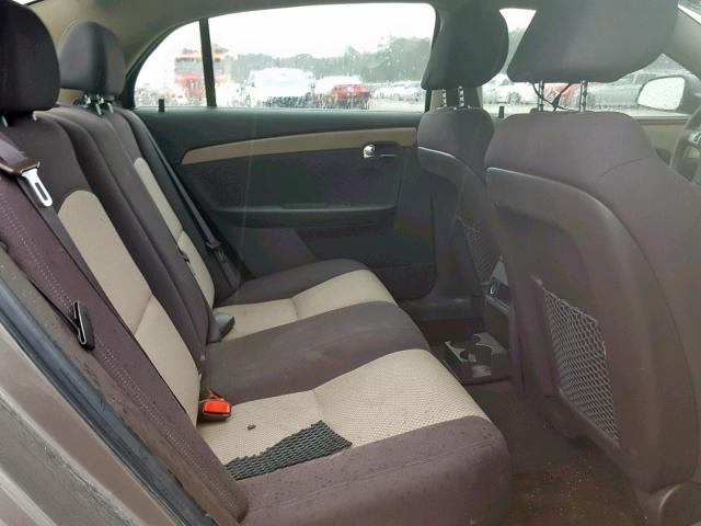 1G1ZC5E04AF197816 - 2010 CHEVROLET MALIBU 1LT BROWN photo 6