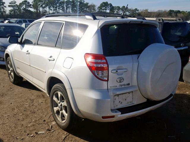 2T3YF4DVXAW042557 - 2010 TOYOTA RAV4 LIMIT WHITE photo 3