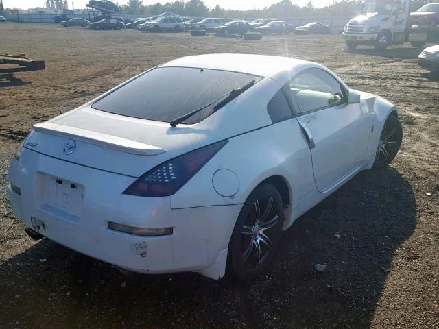 JN1AZ34D54T164795 - 2004 NISSAN 350Z COUPE WHITE photo 4