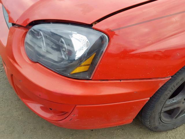 JF1GD29644H516199 - 2004 SUBARU IMPREZA WR RED photo 10