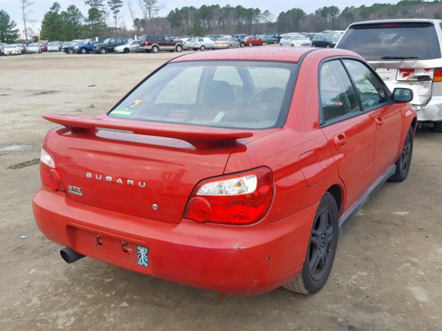 JF1GD29644H516199 - 2004 SUBARU IMPREZA WR RED photo 4